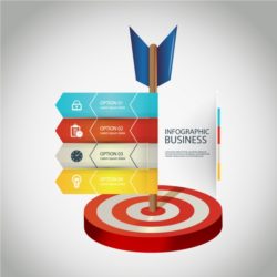 business-infographic-with-four-options-and-a-dartboard_1223-41